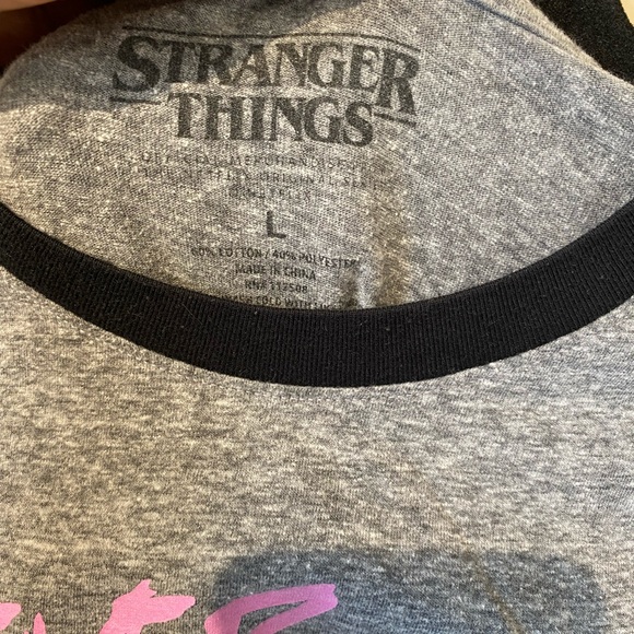 Stranger things size large cotton crew neck tee. - Picture 3 of 5